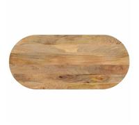 vidaXL Dessus de table de remplacement 370130 ovale bois massif 120x60x2,5 cm salle à manger