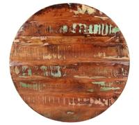 vidaXL Dessus de table rond Ø 80x1,5 cm Bois massif de récupération Multicolore