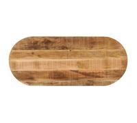 vidaXL – Dessus de table de remplacement ovale 90×40×2,5 cm en bois massif de manguier brut