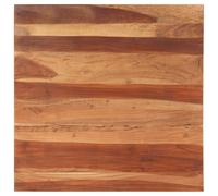 vidaXL Dessus de table 1560 Bois massif acacia 25-27 mm 80x80 cm Brun G