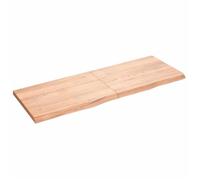 vidaXL Dessus de table marron clair 140x50x4 cm bois chêne traité 3156379