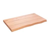 Dessus de bureau marron foncé 100x60x2 cm bois chêne traité vidaXL
