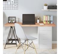 vidaXL Dessus de Table Marron Clair Bois chêne Massif traité, Dessus de Table de Remplacement, Dessus de Table Basse, Dessus de Table à Bord Vivant