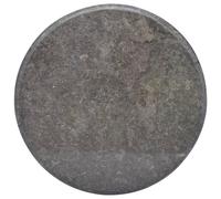 Vidaxl Dessus De Table Noir Ø60x2,5 Cm Marbre