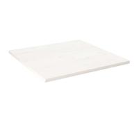 Vidaxl Dessus De Table Blanc 80x80x2,5 Cm Bois De Pin Massif Multicolore