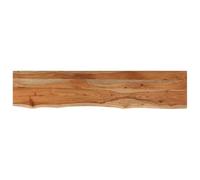 vidaXL Plateau de table 160x30x2,5 cm rectangulaire bois massif acacia bord d'arbre