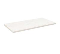 vidaXL Dessus de Table, Plateau de Bureau, Dessus de Table de Remplacement Maison Restaurant, Blanc 100x60x2,5 cm Bois de Pin Massif Rectangulaire