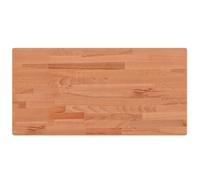 vidaXL Dessus de Table, Plateau de Bureau, Dessus de Table de Remplacement Salle de Séjour, 100x50x1,5cm Rectangulaire Bois Massif de Hêtre