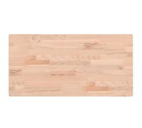vidaXL Plateau de bureau - dessus de table 80x40x2,5 cm rectangulaire bois massif hêtre