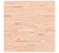 vidaXL Dessus de Table, Plateau de Table de Remplacement, Dessus de Table Basse Salle de Séjour Intérieur, 70x70x1,5 cm Carré Bois Massif de Hêtre