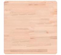 vidaXL Dessus de Table, Plateau de Table de Remplacement, Dessus de Table Basse Salle de Séjour Intérieur, 50x50x1,5 cm Carré Bois Massif de Hêtre