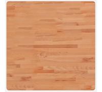 vidaXL Dessus de Table, Plateau de Table de Remplacement, Dessus de Table Basse Salle de Séjour Intérieur, 70x70x4 cm Carré Bois Massif de Hêtre