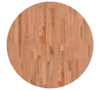 Vidaxl Dessus De Table Ø80x2,5 Cm Rond Bois Massif De Hêtre Multicolore