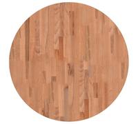 vidaXL Dessus de Table, Plateau de Table de Remplacement, Dessus de Table Basse Salle de Séjour Intérieur, Ø80x2,5 cm Rond Bois Massif de Hêtre