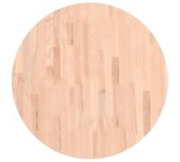 vidaXL Dessus de Table, Plateau de Table de Remplacement, Dessus de Table Basse Salle de Séjour Intérieur, Ø70x1,5 cm Rond Bois Massif de Hêtre