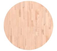 vidaXL Dessus de Table, Plateau de Table de Remplacement, Dessus de Table Basse Salle de Séjour Intérieur, Ø80x2,5 cm Rond Bois Massif de Hêtre