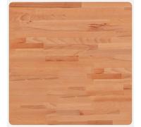 vidaXL Dessus de table 60x60x1,5 cm Carré Bois massif de hêtre Multicolore
