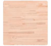 vidaXL Dessus de Table, Plateau de Table de Remplacement, Dessus de Table Basse Salle de Séjour Intérieur, 60x60x4 cm Carré Bois Massif de Hêtre