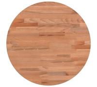 vidaXL Dessus de table – Plateau de remplacement Ø40×2,5 cm rond, bois massif hêtre