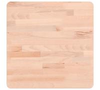 vidaXL Dessus de table de remplacement carré 40x40x2,5 cm bois massif de hêtre