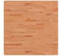 vidaXL Dessus de Table, Plateau de Table de Remplacement, Dessus de Table Basse Salle de Séjour Intérieur, 80x80x2,5 cm Carré Bois Massif de Hêtre