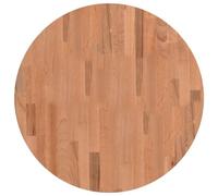 vidaXL Dessus de Table, Plateau de Table de Remplacement, Dessus de Table Basse Salle de Séjour Intérieur, Ø60x2,5 cm Rond Bois Massif de Hêtre