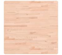vidaXL Dessus de Table, Plateau de Table de Remplacement, Dessus de Table Basse Salle de Séjour Intérieur, 80x80x2,5 cm Carré Bois Massif de Hêtre