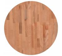 Vidaxl Dessus De Table Ø60x4 Cm Rond Bois Massif De Hêtre Marron