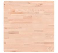 vidaXL Dessus de table - Plateau de remplacement 60x60x2,5 cm carré en bois massif de hêtre
