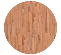 Vidaxl Dessus De Table Ø90x1,5 Cm Rond Bois Massif De Hêtre Multicolore