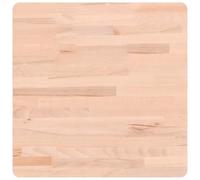 vidaXL Dessus de table 50x50x2,5 cm Carré en bois massif de hêtre Multicolore