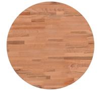 Vidaxl Dessus De Table Ø50x1,5 Cm Rond Bois Massif De Hêtre Multicolore