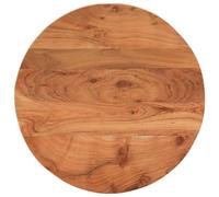 vidaXL Dessus de table de remplacement rond Ø60x3,8 cm Bois massif d'acacia Multicolore