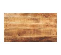 vidaXL Dessus de table rectangulaire bois massif de manguier brut Marron