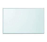 Table rectangulaire en verre trempé - VIDAXL - 1000 x 620 mm - Gris - Transparent - Contemporain - Design