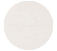 vidaXL Dessus de Table Remplacement de Table Rechange Table Basse Table de Salle à Manger Restaurant Café Hôtel Blanc Ø30x2,5 cm Bois de Pin Massif