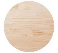 vidaXL Dessus de Table Remplacement de Table Rechange Table Basse Table de Salle à Manger Restaurant Café Hôtel Ø90x2,5 cm Bois de Pin Massif