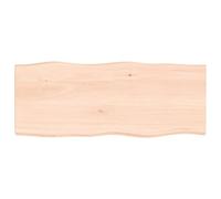 Vidaxl Dessus De Table Bois Chêne Massif Non Traité Bordure Assortie Marron