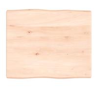 vidaXL Dessus de Table, Remplacement du Plateau de Table avec Bord Vif, Tableau de Bricolage, Bois Massif Non Traité Bordure Assortie