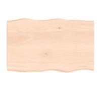 Dessus de Table, Remplacement du Plateau de Table avec Bord Vif, Tableau de Bricolage, Bois Massif non Traité Bordure Assortie