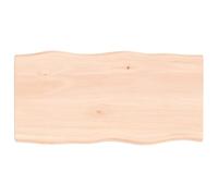 Dessus de table bois massif non traité bordure assortie