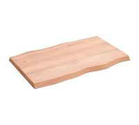 vidaXL Dessus de Table, Remplacement du Plateau de Table avec Bord Vif, Tableau de Bricolage Intérieur, Bois Massif Traité Bordure Assortie
