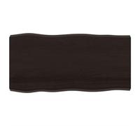 vidaXL Dessus de Table, Remplacement du Plateau de Table avec Bord Vif, Tableau de Bricolage Intérieur, Bois Chêne Massif Traité Bordure Assortie