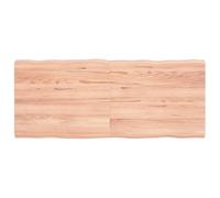 vidaXL Dessus de table bois chêne massif traité bordure assortie 363958