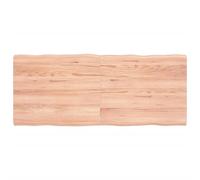 vidaXL Dessus de table bois chêne massif traité bordure assortie 363958