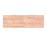 Vidaxl Dessus De Table Bois Massif Traité Bordure Assortie Marron