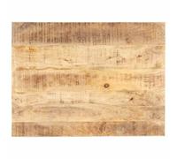 vidaXL Dessus de table Bois de manguier solide 15-16 mm 80x60 cm Bois naturel G