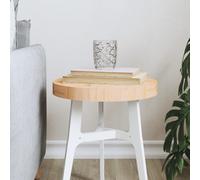 Vidaxl Dessus De Table Rond Ø30x3 Cm Bois De Pin Massif Marron