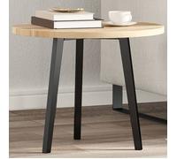 vidaXL Dessus de table rond Ø50 x 2 cm bois massif d'acacia Marron