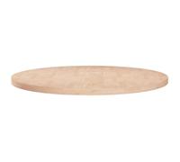 vidaXL Dessus de table rond Ø60 x 2,5 cm Bois de chêne massif non traité